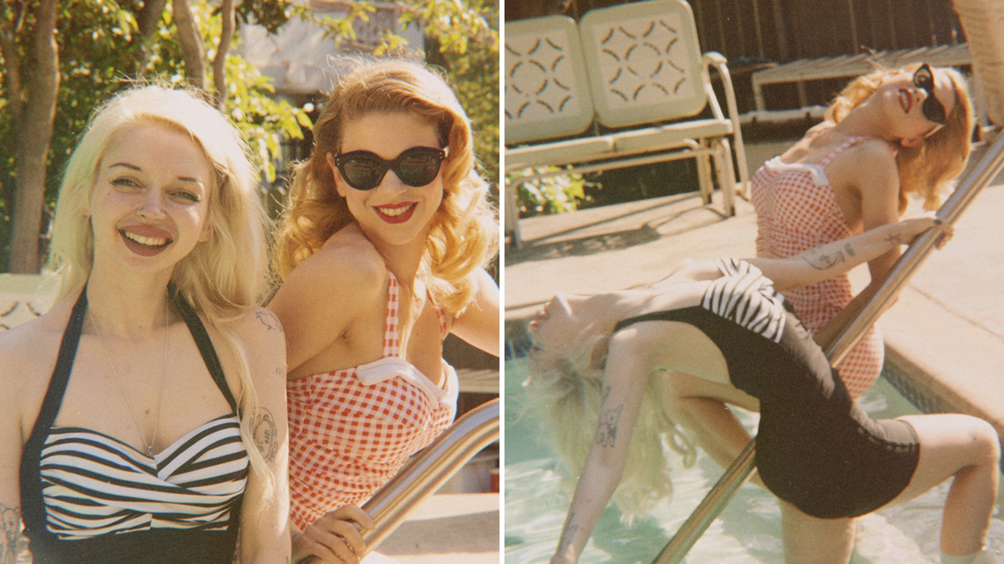 Viola Odette Harlow & Mila Molinari Go Demure Summer In Classic Swimsuits - S.L.A.T.E.